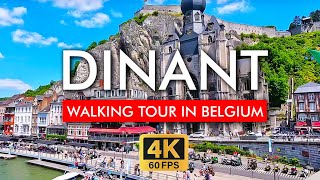 🇧🇪 Dinant Walking Tour Belgium in 4K Video. Explore from the Citadel to Church of Notre-Dame