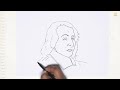 blaise pascal portrait drawing easy outline art how to draw blaise pascal simply artjanag