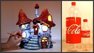 ❣DIY Inn Fairy House Lamp Using Coke Plastic Bottles❣