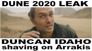 Jason Momoa shaving on Arrakis, Dune 2020 shooting leak
