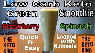 Low Carb Keto Green Smoothie | FULL of nutrients | DELICIOUS! |Quick breakfast