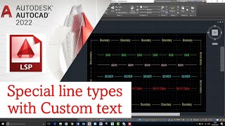 Lisp to create special line types with custom text