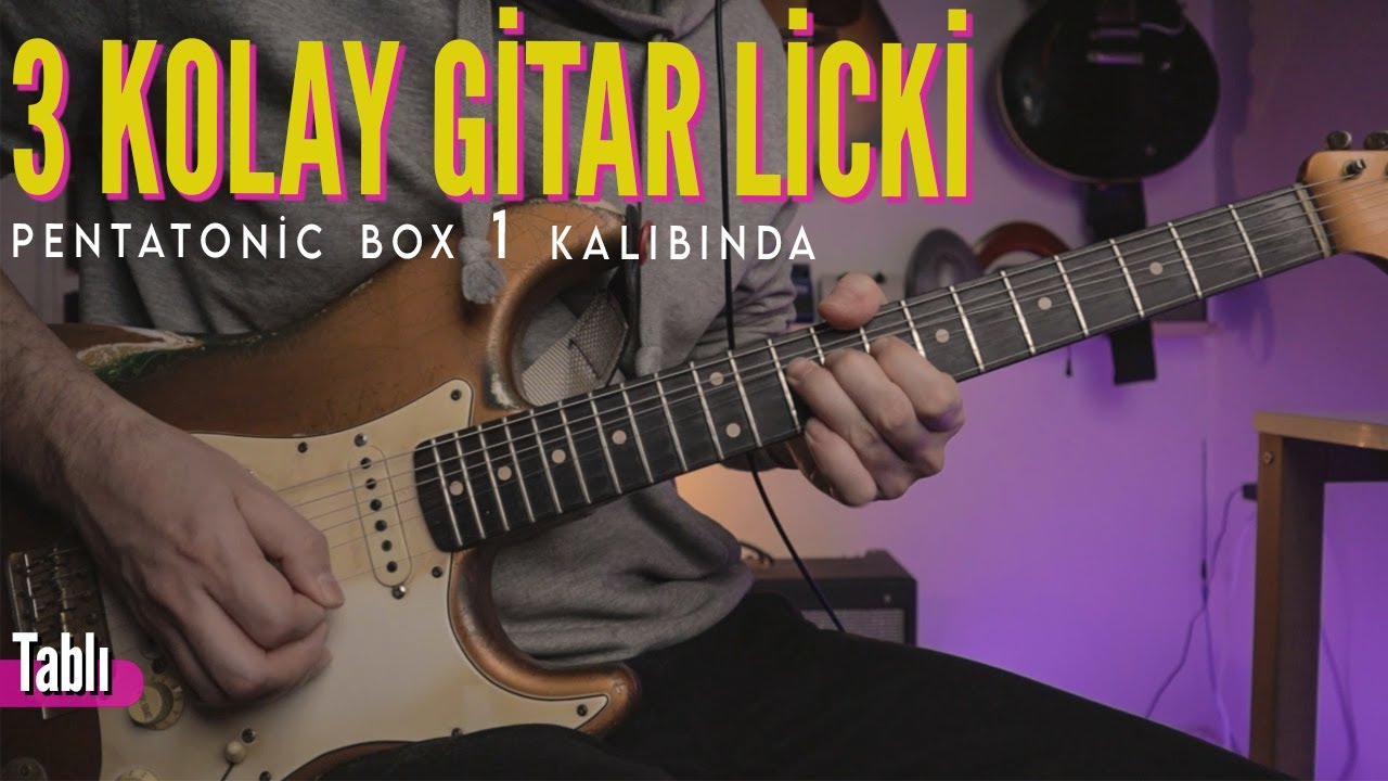 3 Kolay Gi̇tar Li̇ck İ Youtube