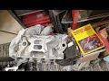 weiand street warrior intake manifold flowed through eq vortec lightning ported cylinder head.