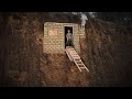 Building Underground Shelter On High Cliff | Door System Combined With Smart Ladder