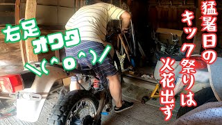 『悲報』イキって猛暑日にキックスタートした結果・・・　セロー225　♯3