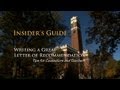 Insider's Guide to Writing a Great Letter of Recommendation Insider's Guide to Writing a Great Letter of Recommendation