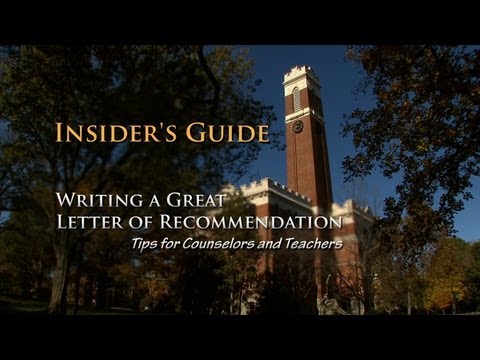 Insider's Guide to Writing a Great Letter of Recommendation Insider's Guide to Writing a Great Letter of Recommendation