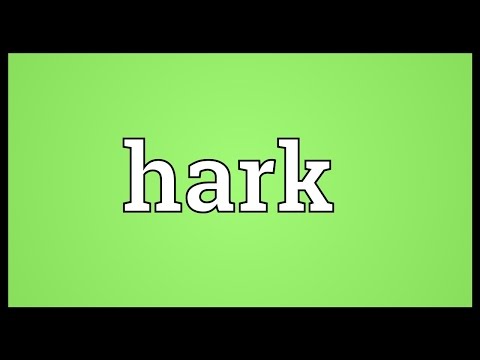 Is hark a interjection?