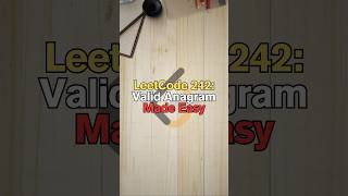 LeetCode 242: Valid Anagram Made Easy - Python Tutorial #shorts #short