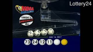 2017 07 14 Mega Millions Numbers and draw results