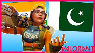 When PAKISTANI players play in Valorant India (Funny Moments)