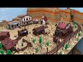 railroad crossing and train tracks lego wild west moc update