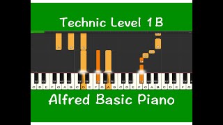 Alfred Basic Piano Technic 1B, P18, Fun Learning Piano Beginner, Online Piano Lessons, Video Course