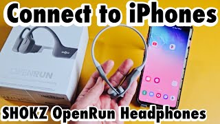 SHOKZ OpenRun: Connect to iPhones via Bluetooth
