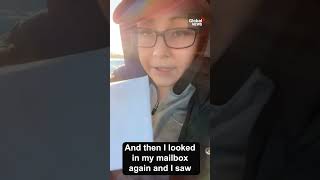 Subject of Global News story stunned after stranger sends her cash in the mail