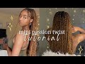 mini passion twist tutorial | beginner friendly!