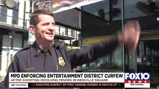 Mobile Police enforcing entertainment district curfew after shooting involving teens