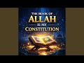 The Book of Allah is my constitution