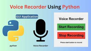 🎙️ Build a Voice Recorder App with Python | Python Project for Beginners (Full Tutorial)