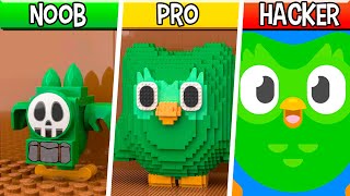 LEGO Duolingo : Noob, Pro, HACKER! / (Duolingo)