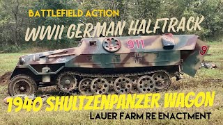 WWII HALF-TRACK German Model D V-8 Diesel plus Battlefield Action \u0026 Owner Interview