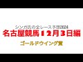 12月3日名古屋競馬【全レース予想】2024ゴールドウイング賞