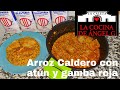 Mi  Arroz caldero de atún y gamba roja #arroces#recetasfaciles