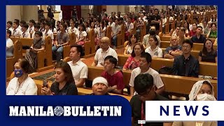 Prayers in Manila Cathedral for an improvement in Pope Francis' health