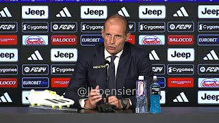 ALLEGRI post Juve-Lecce 1-0 conferenza stampa: "Incostanti? Non capisco, non vogliamo schiantarci.."