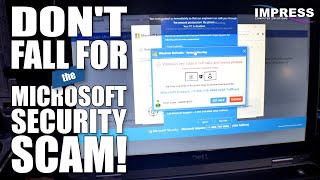 Beware of Microsoft Pop-Up Scams + How to treat them - Do not click on the X to close