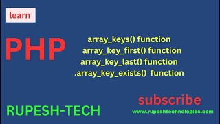 PHP Array key function Tutorial In Hindi