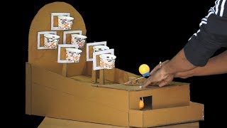 How to make NBA Basketball Board Game from Cardboard DIY at Home for KIDS