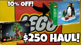 $250 LEGO HAUL! HOW TO GET 10% OFF LEGO! | Lego Haul | Lego Black Friday | Lego holiday guide