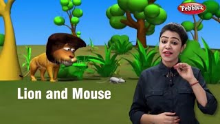 Moral Stories in English For Children | The Lion and Mouse Story | Storytelling in English For Kids
