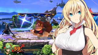 【スマブラｓｐ】お嬢様迫力乳揺れスマブラ実況【ボイスロイド、ゆっくり実況プレイ】