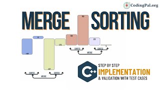Merge Sorting C++ Implementation || Sorting Algorithms || CodingPal.org