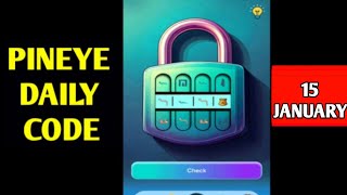 PinEye Bot Secret Code Today 15 January | Pin Eye Bot Secret Code | PinEye Secret Code Today