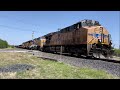 bnsf u0026 up trains in robstown texas feat. bnsf ac44c4m leader