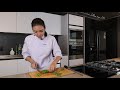 how to cut a bell pepper วิธีการหั่นพริกหยวก by chef pam