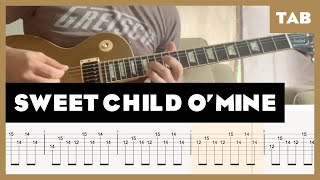 Sweet Child O’ Mine Guns N Roses Cover  Guitar Tab  Lesson  Tutorial