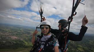 Tandem Paragliding on the Malvern hills. Cotswold Paragliding