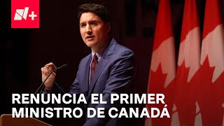 Justin Trudeau anuncia su renuncia como primer Ministro de Canadá