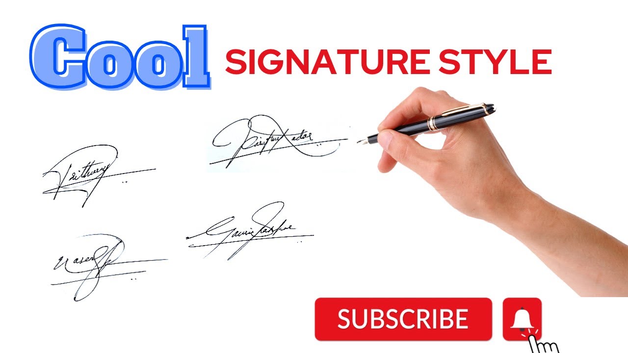 Cool Signature | Unique Signature Style | Professional Name Signature ...