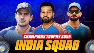 JUST NOW 🚨: BCCI Announces Team India Squad for Champions Trophy 2025