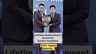 BCCI के Naman Awards में Sachin Tendulkar Col. C. K. Nayudu Lifetime Achievement Award. से सम्मानित