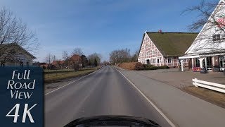 Hollern-Twielenfleth (Landkreis Stade), Germany: Hollernstraße - 4K (UHD/2160p/60p)