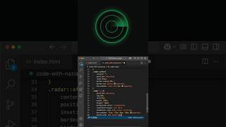 CSS Radar Loader Animation | Creative CSS Loading Effect Tutorial #coding #cssanimation #htmlcss