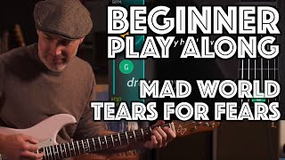 Mad World Beginner Play Along using Justin's Beginner Song Course App Guitaraoke