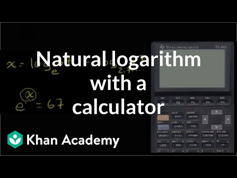 Natural logarithm with a calculator | Logarithms | Algebra II | Khan Academy Natural logarithm with a calculator | Logarithms | Algebra II | Khan Academy